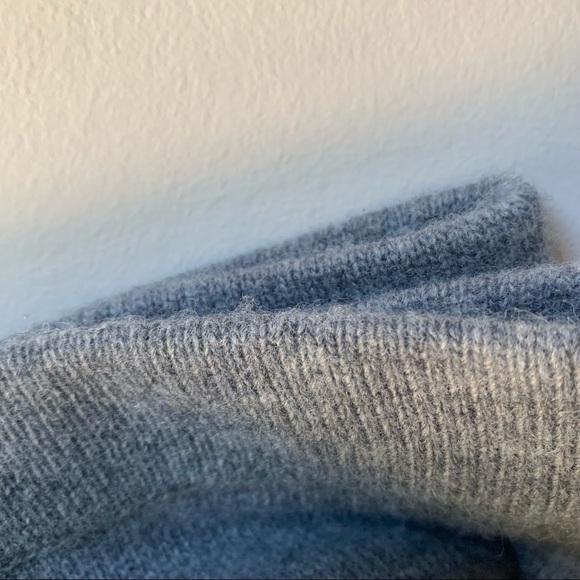 St. John Light Wool-Blend Knit Pants Grey Melange - Picture 6 of 11